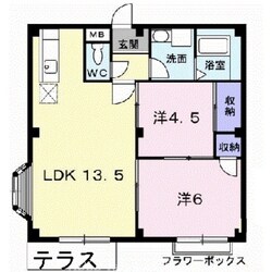 エルディム福家の物件間取画像